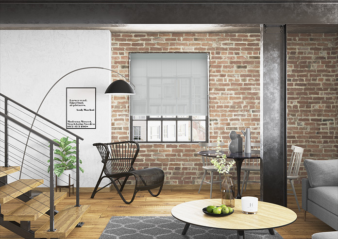 Rimini (Blackout), Grey & Optima Tide - Double Roller Blind - Image 6
